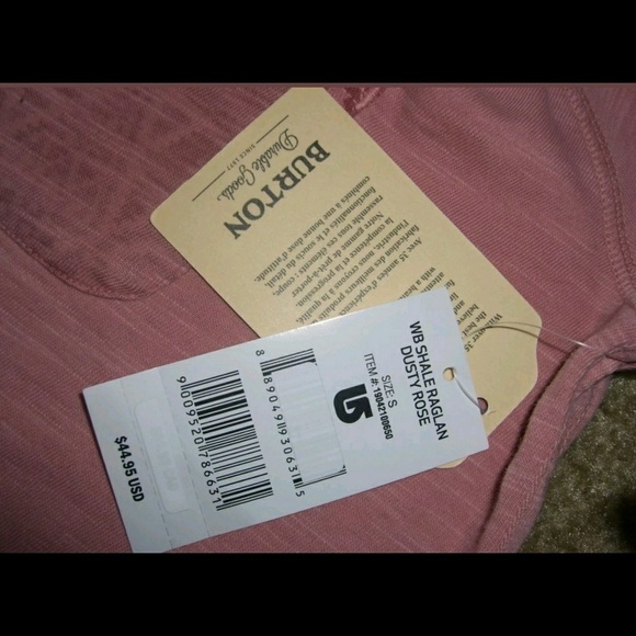 Burton Sports Goods Pink Aztec Raglan Shirt NWT S - Picture 7 of 7